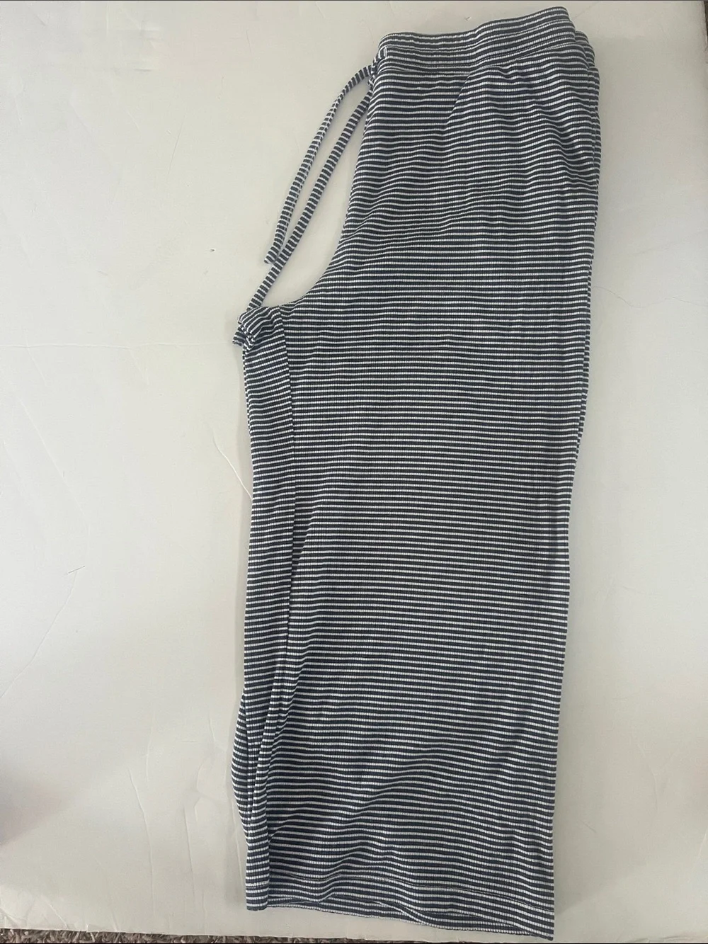 Tahari Navy & White Striped Two-Piece Capri Sleep Set